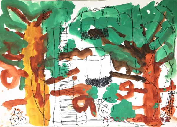 木と木の間(絵画)サムネイル